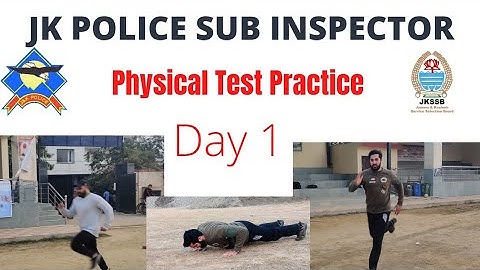 JKPSI PHYSICAL TEST PRACTICE | DAY 1 | Running + Pushups | JKSSB Sub-Inspector exam preparation