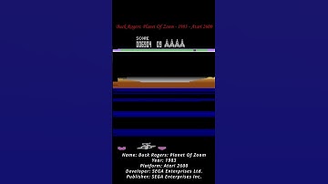 Buck Rogers: Planet Of Zoom - 1983 - Atari 2600 ( Atari VCS ) ( Shorts ) #atari #atari2600 #atarivcs