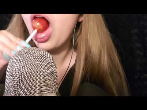 ASMR RELAX : LOLLIPOP EATING and LICKING wet MOUTH SOUNDS 🍭💤 [ NO TALKING ] // FR/EN/RU/AU