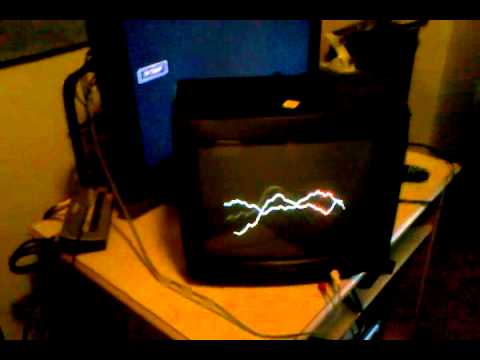 Music visualizer CRT