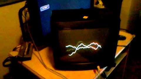 Music visualizer CRT
