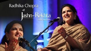 "saaz-o-awaaz" an evening of ghazalz radhika chopra jashn-e-rekhta, a
2-day grand urdu festival celebrated by rekhta foundation
(www.rekhta.org) on march 14t...
