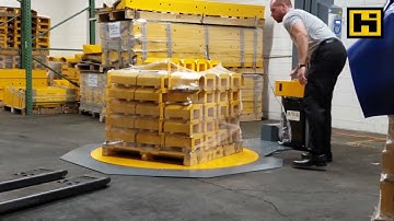 Handle-It | Loading the Model 1200UL Stretch Wrapper with a walkie rider