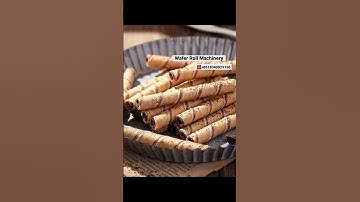 How to produce and make wafer roll by a machine? #eggroll #waferrolls