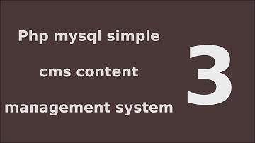 php mysql simple cms content management system tutorial - 3 Process Login Data B