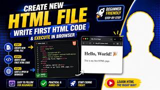How To Create A First Html File, Write Html Code And Execute In The Browser?