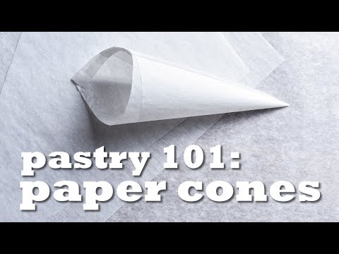 How to make PERFECT PAPER PIPING CONES