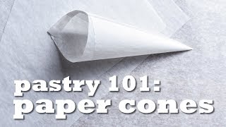 How to make PERFECT PAPER PIPING CONES