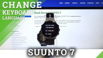 How to Change Keyboard Language in SUUNTO 7 – Keyboard Settings
