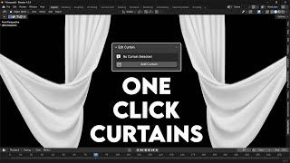 Make Procedural Curtains in Blender with One Click!