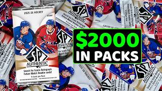 Opening $2000 Worth of Packs of 2025-26 SP Authentic Hockey Hobby