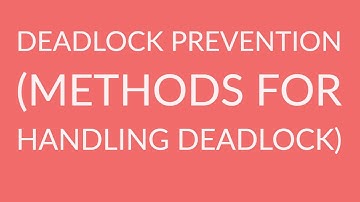 DEADLOCK PREVENTION IN OPERATING SYSTEM | METHODS FOR HANDLING DEADLOCK