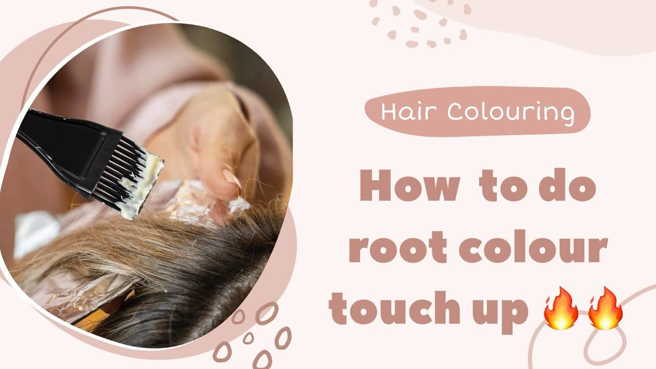 hair colour kaise kare root touch up grey hair 👩‍🦳🔥🔥 YouTube