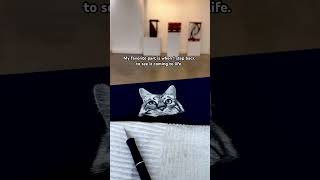 Bringing a cat to life on scratchboard. #artshort #artistlife #scratchboard #animalart #catart #art