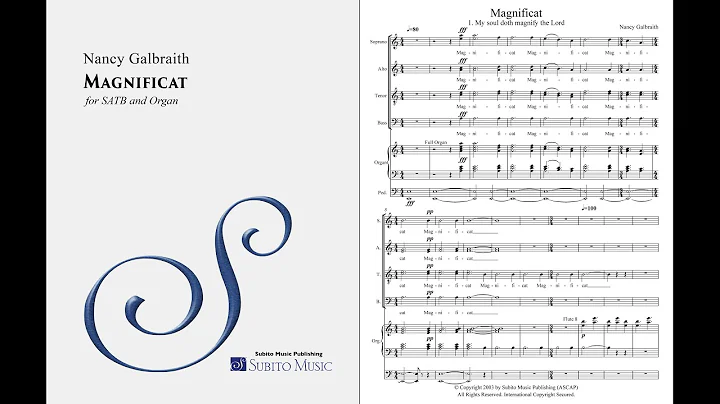 Nancy Galbraith  Magnificat  Music & Score  4K