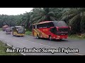 Jam mepet bus terlambat sampai tujuan karena ada kemacetan di aek kanopan