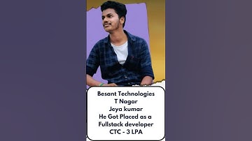 congratulations Jeyakumar| He got placed as a Fullstack developer 💐💐 #trendingshorts #placements