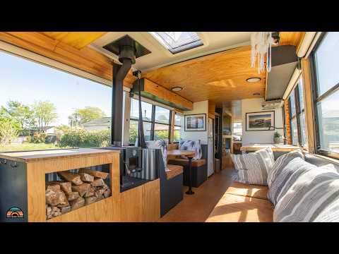 Incredible Bus Conversion - Tiny Home on Wheels