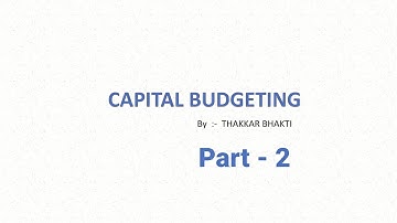 Saurastra University T.Y B.Com Sem 6 Management Accounting Capital Budgeting  Part 2