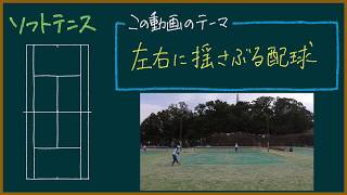 【ソフトテニス試合解説2】左右に揺さぶる配球【戦術：京都全中】