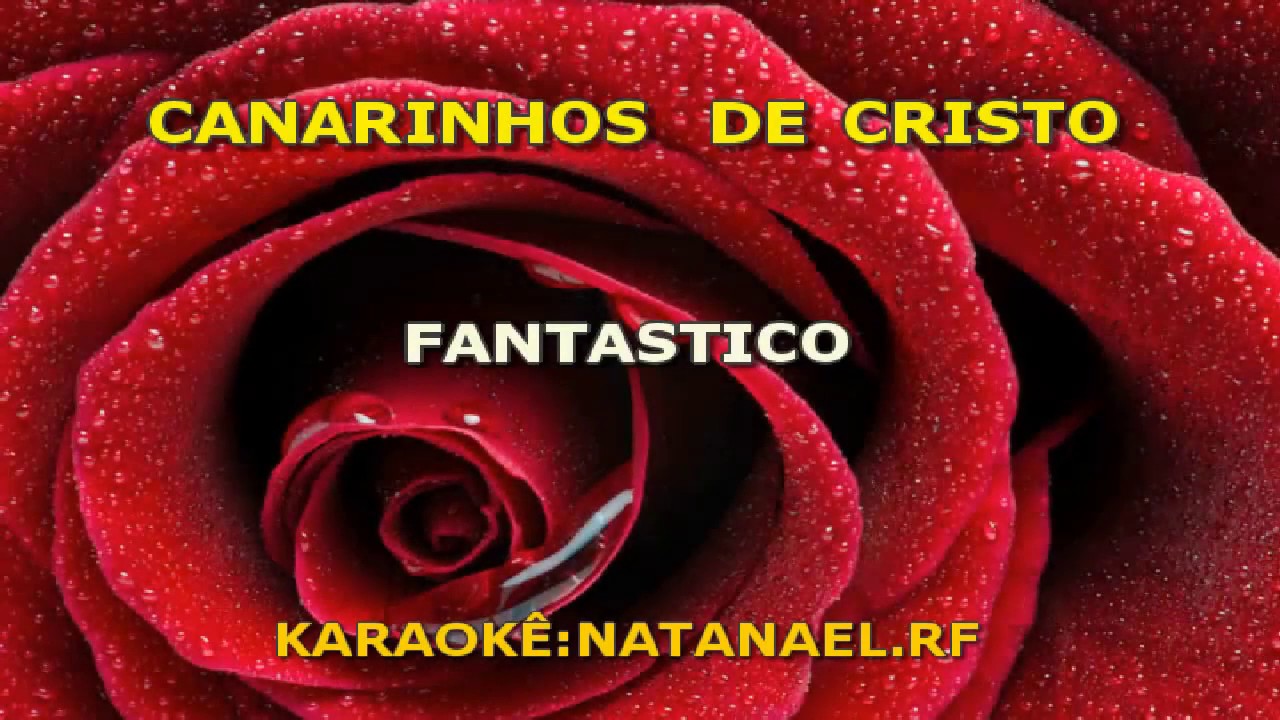 01   CANARINHOS DE CRISTO   FANTÁSTICO   KARAOKÊ NATANAEL RF com tom original