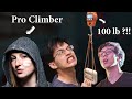 Measuring Finger Strength!! Pro Climber vs. Amateur Climber! How Big is the Difference?