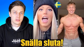 REAGERAR PÅ SVENSKA TIK TOKS! 🇸🇪 | Det dummaste jag sett!