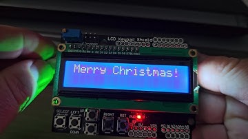 Arduino 16x2 LCD screen display Auto Scroll “Merry Christmas”