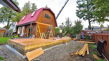 Renovation adds 1000 sf in 11hrs - Building with BASF HP+ Panelized Wall Systems in BC - Part 1