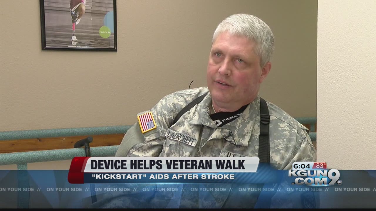 Veteran gets help walking again after stroke with new device