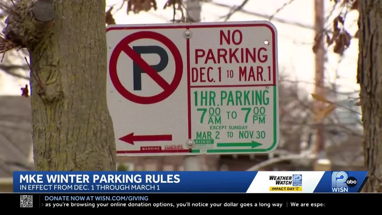 Milwaukee winter parking restrictions begin Dec. 1