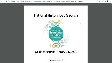NHD 2021 Website Introduction