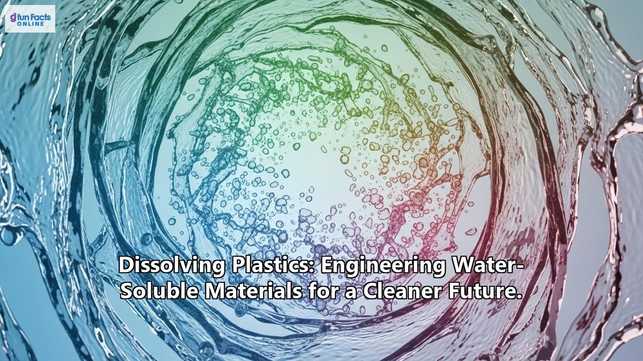 Dissolving Plastics: Engineering Water-Soluble Materials for a Cleaner Future.