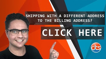 Shipping With A Different Address To The Billing Address?