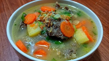 SOP TULANG SAPI SEGER ENAK COCOK UNTUK MENU SAHUR DAN BERBUKA PUASA