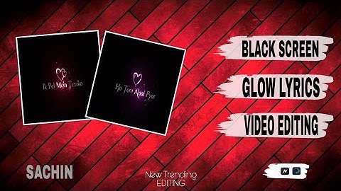 How To Make Glow Lyrics Status Video | Lyrics video editing |alight Motion presets |Rain Drop Efect