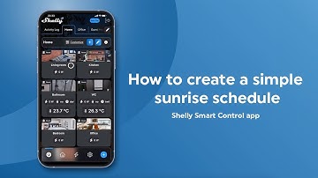 Set a sunrise/sunset schedule (Shelly Smart Control app)