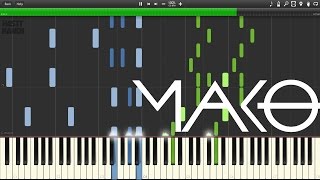 Video thumbnail of "Mako - Smoke Filled Room (PIANO TUTORIAL + SHEETS)"