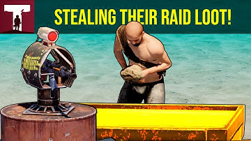 STEALING THEIR RAID LOOT! (Rust Duo)