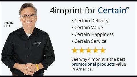 4imprint. For Certain.