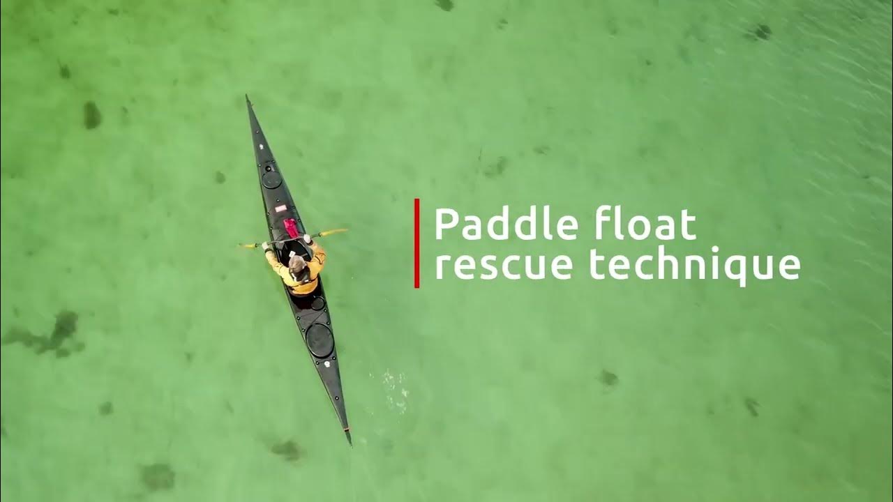 Paddle float rescue / how to get back into your kayak alone / self