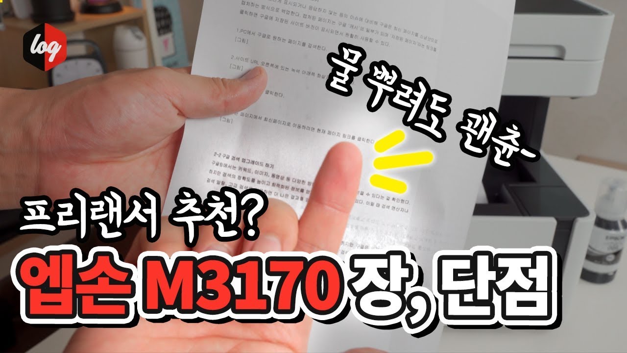 프리랜서가 본 엡손 무한잉크젯 복합기 M3170 정, 단점 | 더로그