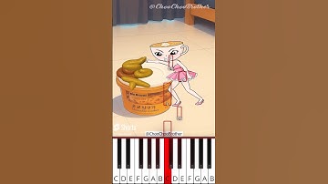 POV Not Over Yet: Tung Tung Sahur vs Ballerina Cappuccina (@ChooChooBrother) - Octave Piano Tutorial