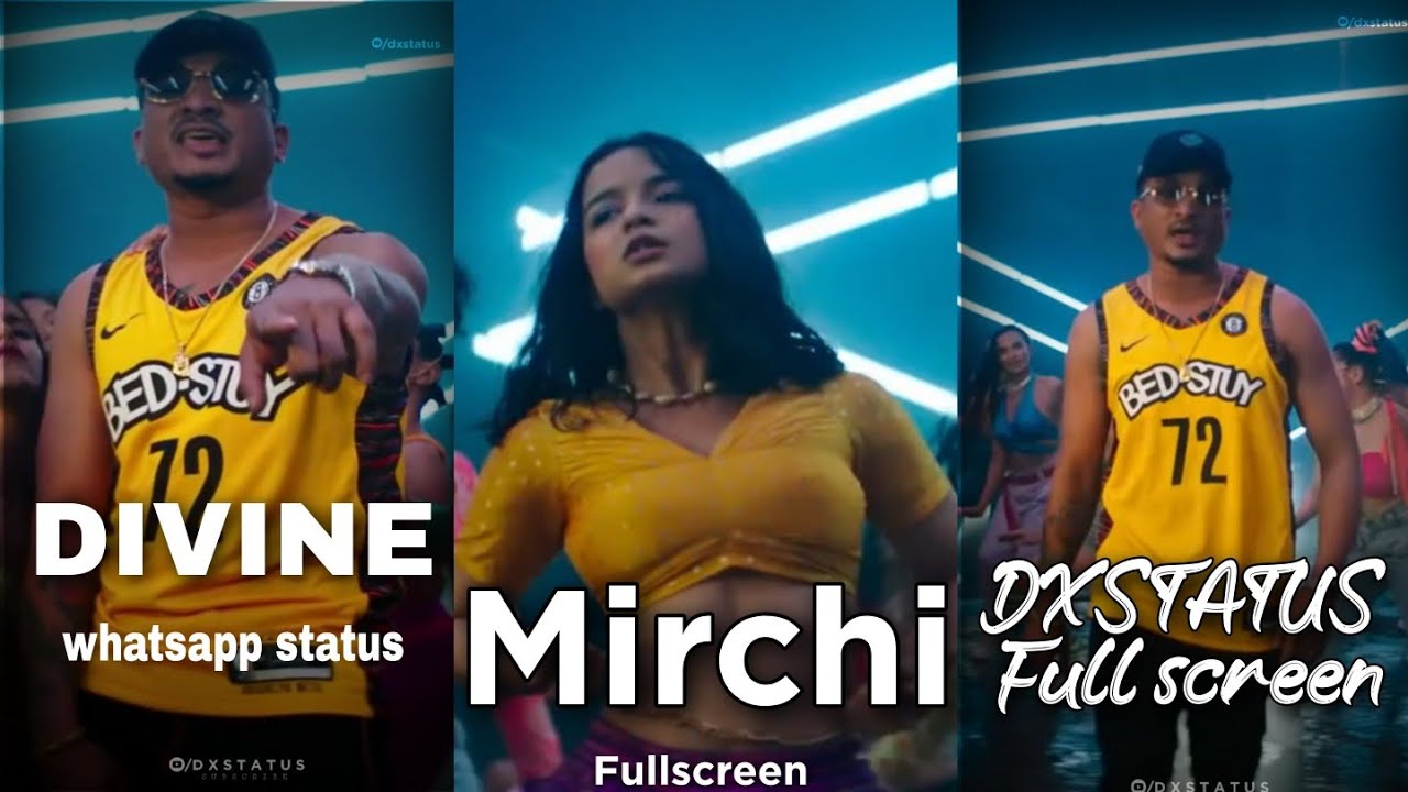 Mirchi Fullscreen whatsapp status RAP || Songs By DIVINE || PunyaPaap  songs Status By Dxstatus
