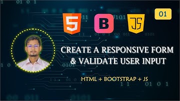 🔥 Build a Responsive Form Using HTML, Bootstrap  with JavaScript Functionality | Mini Web Project