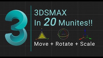 Full 3dsmax Course | 3dsmax From Scratch | Class 3 | Move + Rotate + Scale