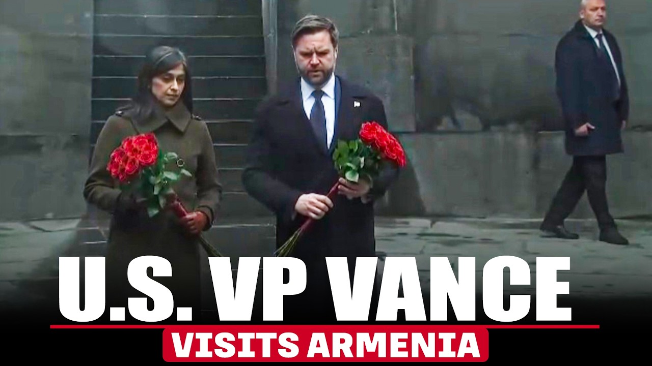 LIVE: JD Vance, Usha Vance lay wreath at Tsitsernakaberd Armenian Genocide Memorial | Armenia