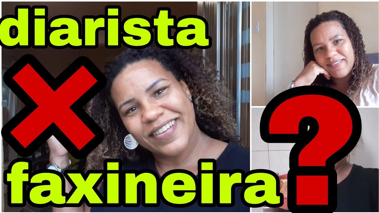 Qual a diferença entre uma diarista e uma faxineira??