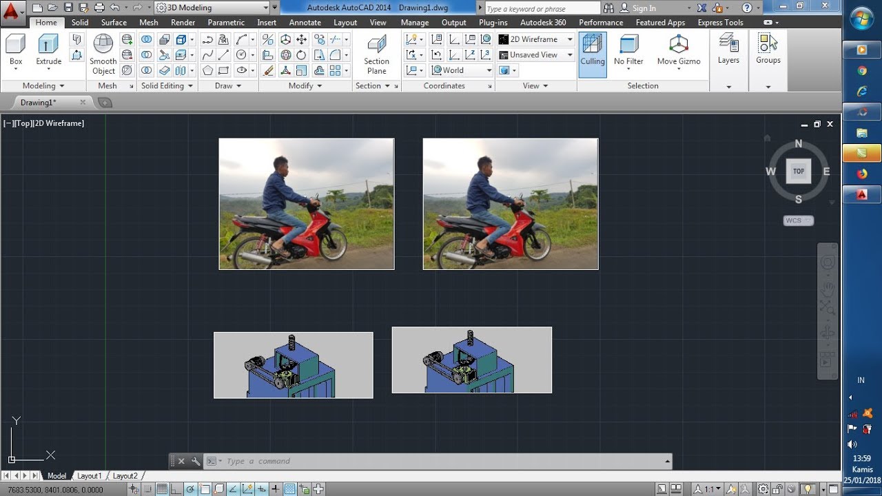 Cara Masukin Gambar Ke Dalam Autocad Youtube