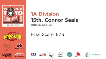 Connor Seals - 1A - 15th Place - 2016 World YoYo Contest